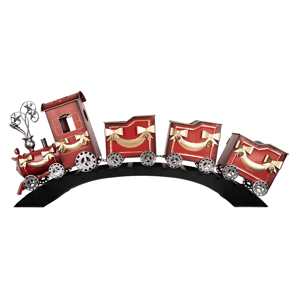 Clayre & Eef   | Decoratie Trein Rood 108x18x44 cm | 5Y1303