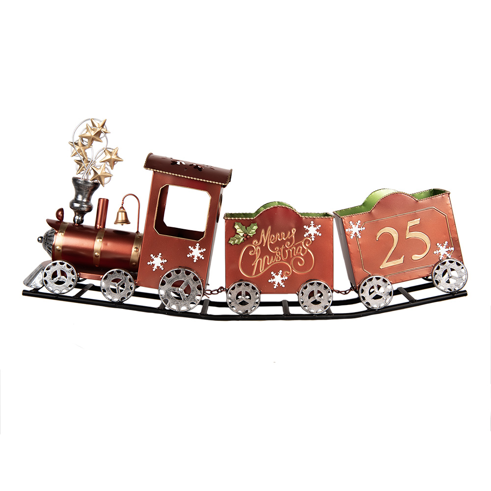 Clayre & Eef   | Decoratie Trein Rood 79x15x37 cm | 5Y1308
