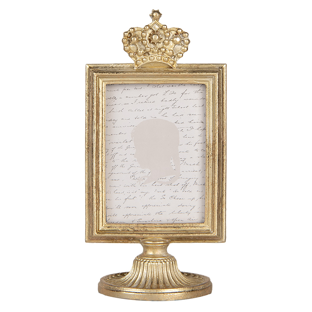 Clayre & Eef   | Fotolijst Goudkleurig 9x6x17 cm / 7x9 cm | 2F1242