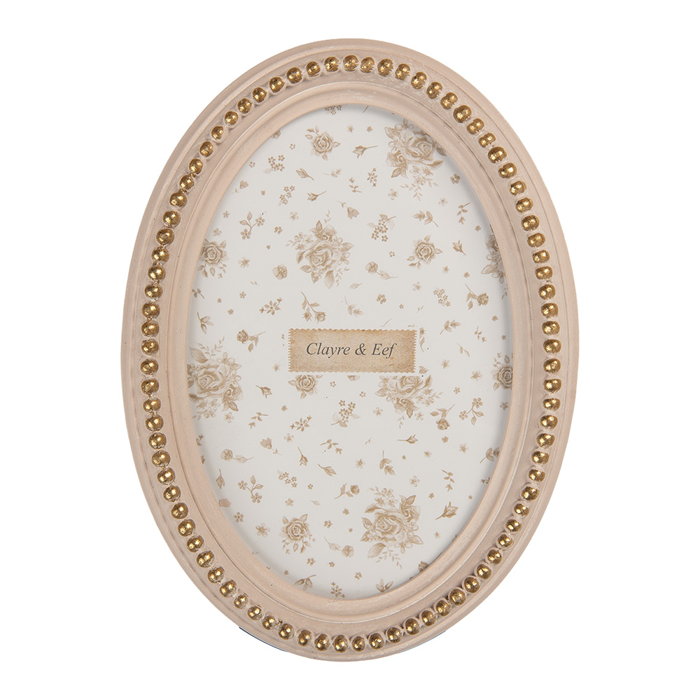 Clayre & Eef   | Fotolijst Roze Goudkleurig 13x2x18 cm / 10x15 cm | 2F1370S