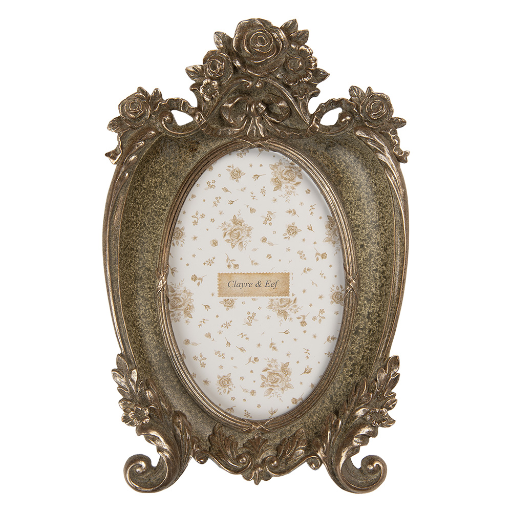 Clayre & Eef   | Fotolijst Groen 16x3x24 cm / 10x15 cm | 2F1375