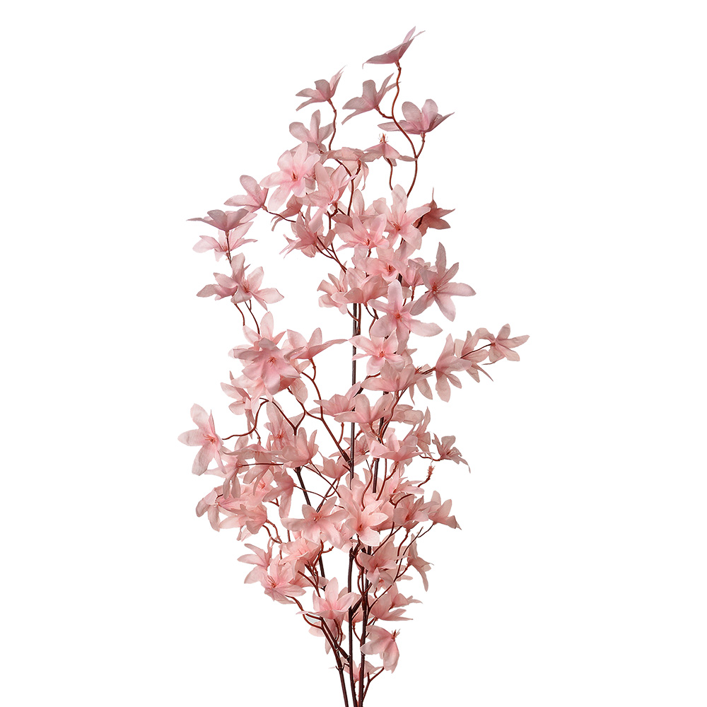 Clayre & Eef   | Decoratie tak met bloemen Roze 15x7x112 cm | 5PL0136DP