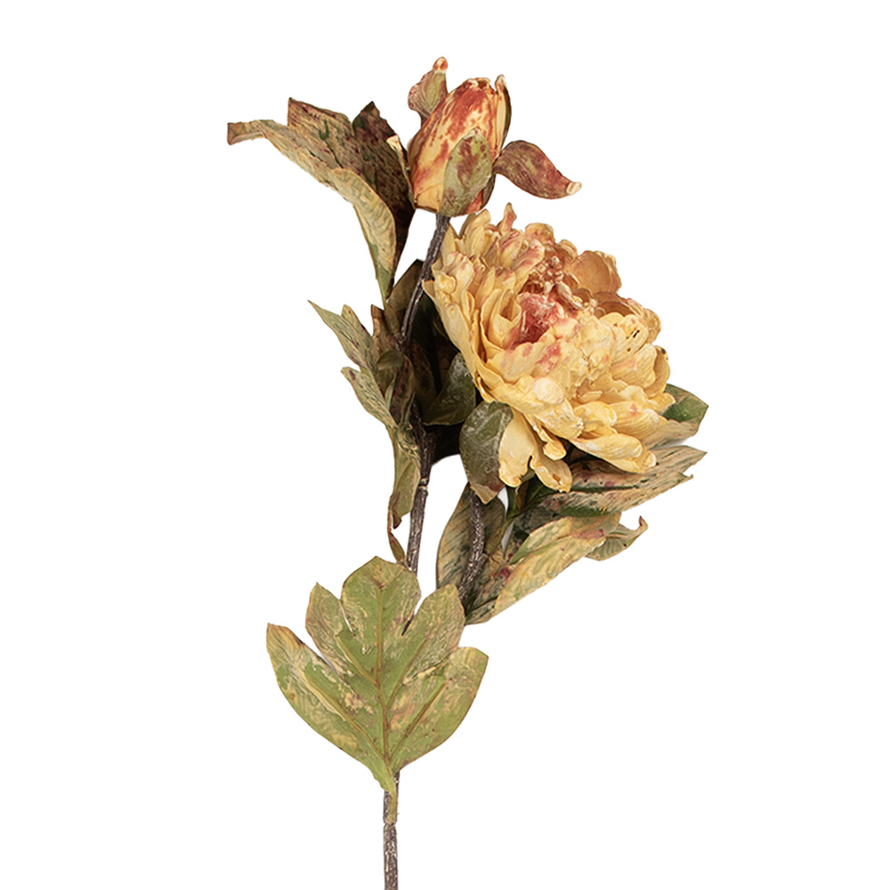 Clayre & Eef   | Kunstbloem Roze Groen 12x10x77 cm | 5PL0194P