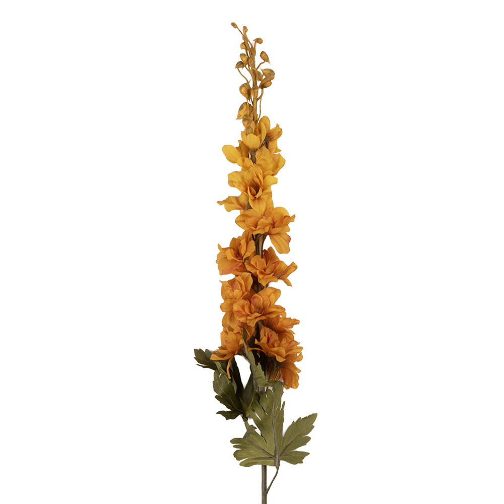 Clayre & Eef   | Decoratie tak met bloemen Oranje Groen 6x6x77 cm | 5PL0163Y