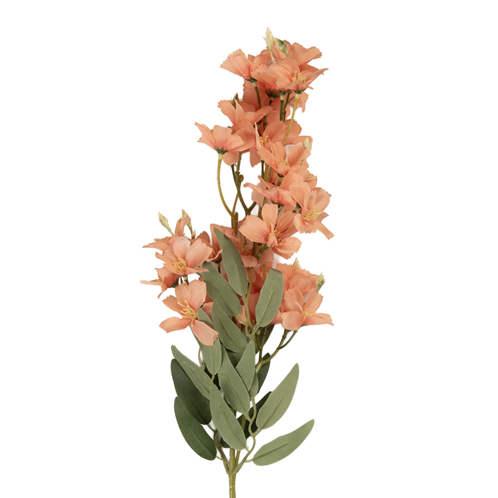 Clayre & Eef   | Decoratie tak met bloemen Roze Groen 10x10x72 cm | 5PL0191P