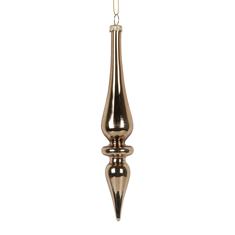 Clayre & Eef   | Kerstbal Goudkleurig ø 3x18 cm | 6GL5272