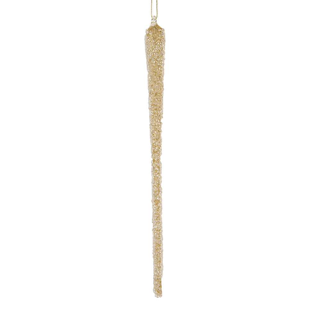 Clayre & Eef   | Kersthanger Goudkleurig ø 2x25 cm | 6GL5285