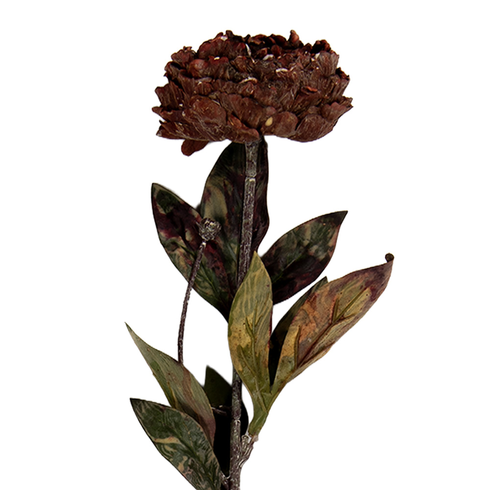 Clayre & Eef   | Kunstbloem Rood Groen 10x10x65 cm | 6PL0405BU