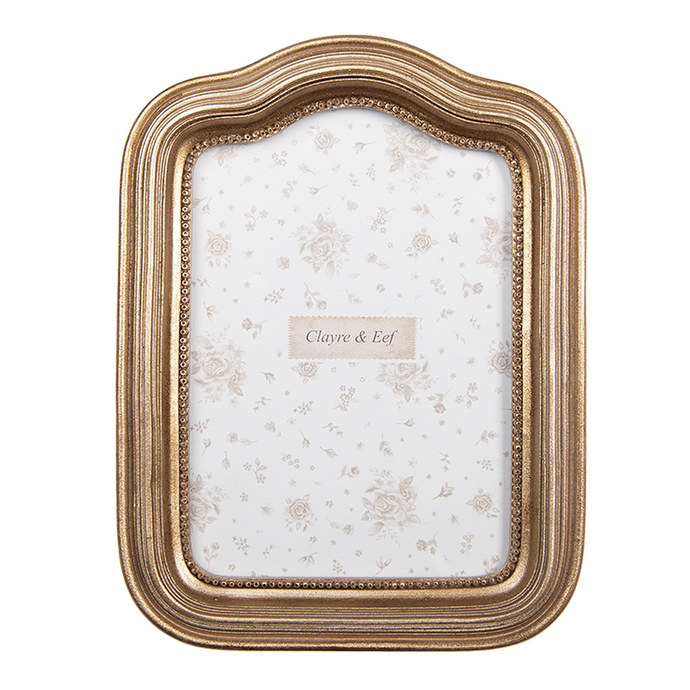 Clayre & Eef   | Fotolijst Goudkleurig 14x2x19 cm / 10x15 cm | 2F1285