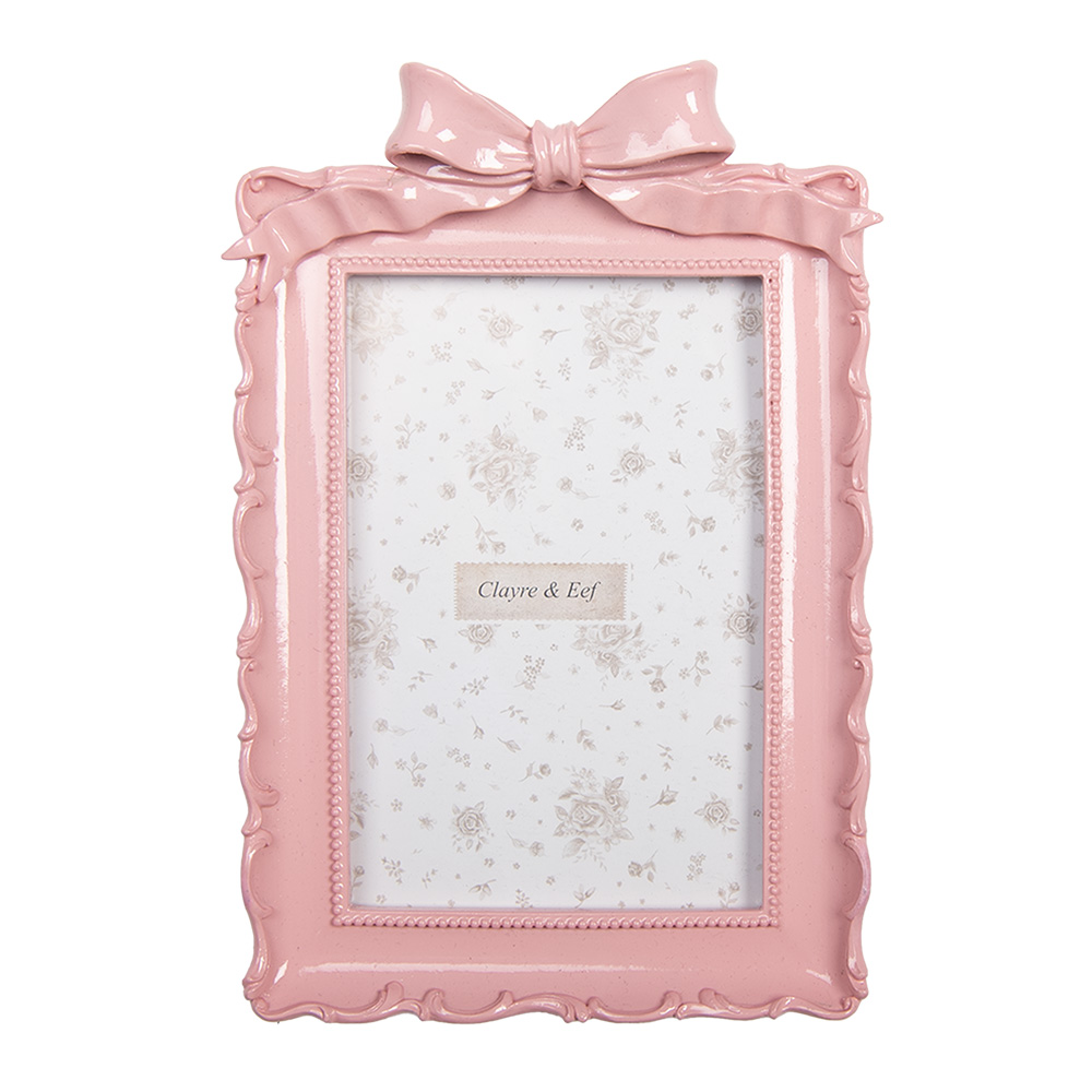Clayre & Eef   | Fotolijst Roze 15x4x21 cm / 10x15 cm | 2F1286