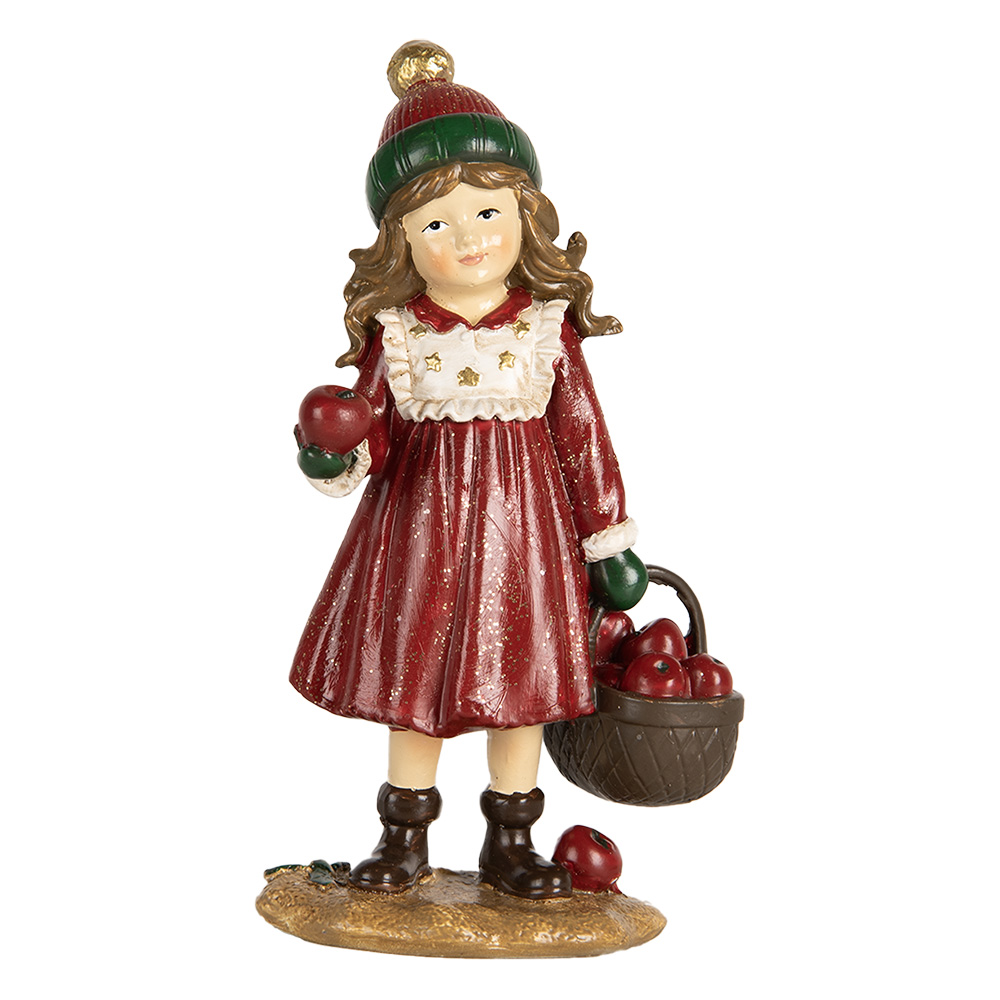 Clayre & Eef   | Decoratie Kind Rood Groen 7x5x13 cm | 6PR5680