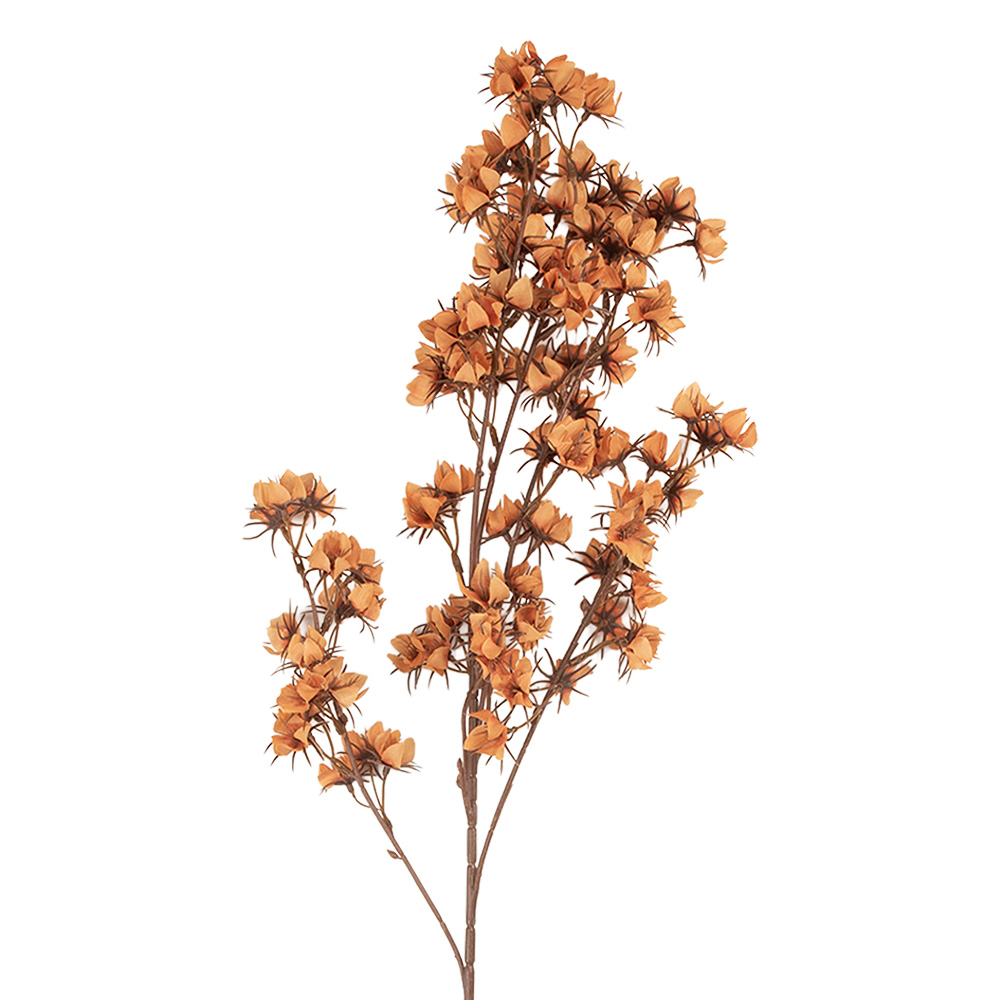 Clayre & Eef   | Kunstbloem Oranje Bruin 10x10x86 cm | 5PL0201O
