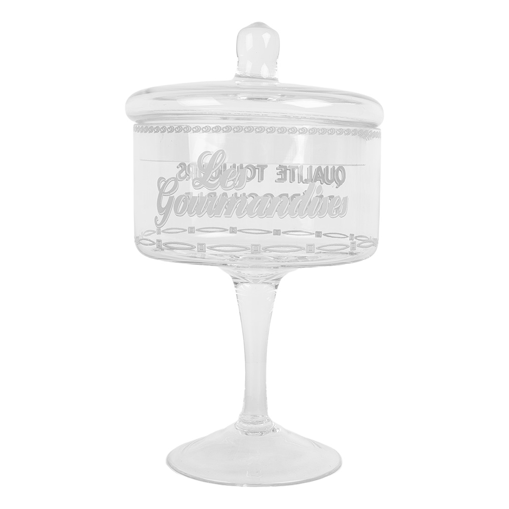 Clayre & Eef   | Voorraadpot Deksel Transparant ø 13x24 cm | 6GL5211