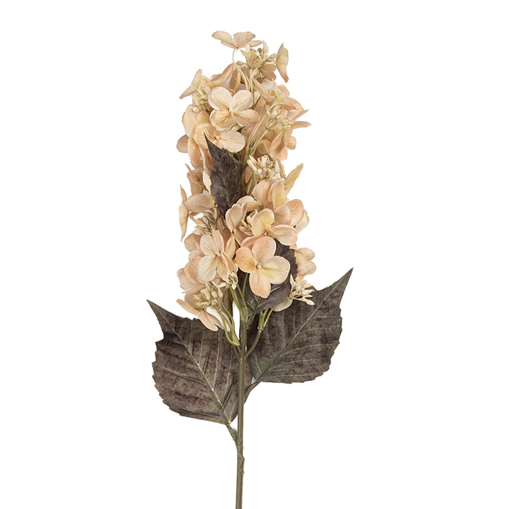 Clayre & Eef   | Decoratie tak met bloemen Beige Groen 8x8x72 cm | 6PL0396BE