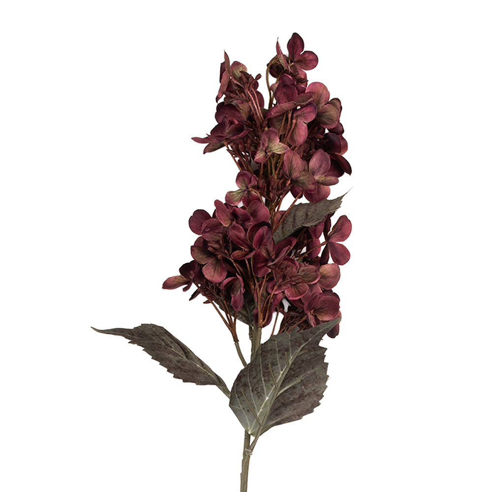 Clayre & Eef   | Decoratie tak met bloemen Paars Groen 8x8x72 cm | 6PL0396PA