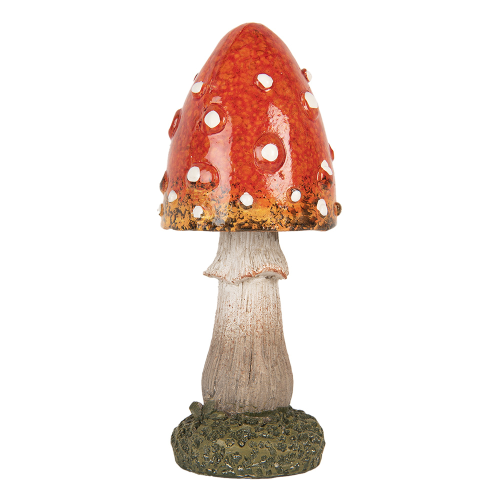 Clayre & Eef   | Decoratie Paddenstoel Rood Wit ø 5x12 cm | 6PR5747