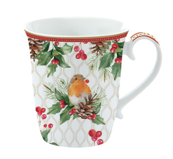 Dekoratief | Mok 'Christmas Berries', porselein, 275ml | A246015