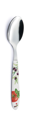 Dekoratief | Lepel 'Home & Kitchen', metaal/porselein, 18x1x3cm | A231078