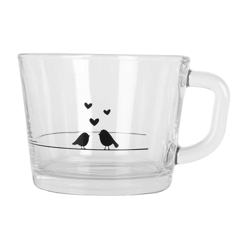 Clayre & Eef   | Theeglas Transparant 13x10x9 cm / 350 ml | LBSGL0012