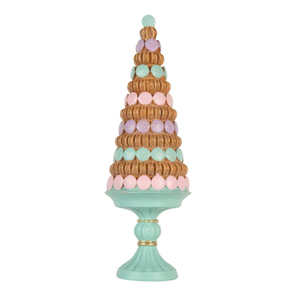Clayre & Eef   | Kerstdecoratie Kerstboom Groen Bruin ø 13x40 cm | 6PR5861