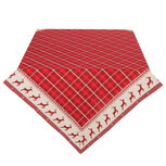 Clayre & Eef | Tafelkleed Kerst Rood, Beige 130x180 cm | NOC03 Clayre & Eef | Tafelkleed Kerst Rood, Beige 130x180 cm | NOC03