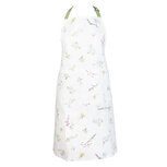 Clayre & Eef | Keukenschort Wit, Groen 70x85 cm | HFL41 Clayre & Eef | Keukenschort Wit, Groen 70x85 cm | HFL41