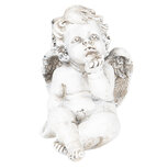 Decoratie engel 9*7*12 cm Grijs | 6PR2705 | Clayre & Eef Decoratie engel 9*7*12 cm Grijs | 6PR2705 | Clayre & Eef