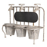 Clayre & Eef | Plantenstandaard Binnen Grijs 42x15x33 cm | 6Y3567 Clayre & Eef | Plantenstandaard Binnen Grijs 42x15x33 cm | 6Y3567