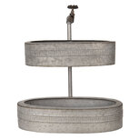Clayre & Eef | Plantenstandaard Binnen Grijs 49x22x55 cm | 6Y3741 Clayre & Eef | Plantenstandaard Binnen Grijs 49x22x55 cm | 6Y3741