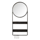 Clayre & Eef | Wandspiegel Zwart 38x12x89 cm | 52S194 Clayre & Eef | Wandspiegel Zwart 38x12x89 cm | 52S194