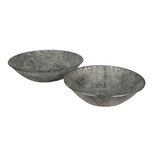 Clayre & Eef | Soepkom Set van 2 Grijs ø 35x9 / ø 41x10 cm | 6Y3893 Clayre & Eef | Soepkom Set van 2 Grijs ø 35x9 / ø 41x10 cm | 6Y3893