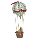 Clayre & Eef | Kerstdecoratie Beeld Luchtballon Wit, Groen ø 14x37 cm | 6PR2905 Clayre & Eef | Kerstdecoratie Beeld Luchtballon Wit, Groen ø 14x37 cm | 6PR2905