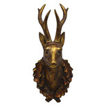 Decoratie hert 13*12*30 cm Goudkleurig | 6PR3004 | Clayre & Eef Decoratie hert 13*12*30 cm Goudkleurig | 6PR3004 | Clayre & Eef