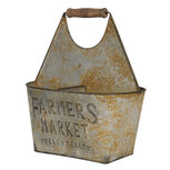 Planthouder 27*21*30 cm Grijs | 6Y3919 | Clayre & Eef Planthouder 27*21*30 cm Grijs | 6Y3919 | Clayre & Eef