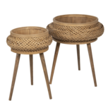 Planthouder ( set van 2) ø 50*68 / ø 37*60 cm Bruin | 64721 | Clayre & Eef Planthouder ( set van 2) ø 50*68 / ø 37*60 cm Bruin | 64721 | Clayre & Eef