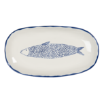 Clayre & Eef | Decoratief Dienblad Beige Blauw 30x16x3 cm | 6CE1245 Clayre & Eef | Decoratief Dienblad Beige Blauw 30x16x3 cm | 6CE1245