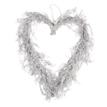 Decoratie krans hart 50*8*57 cm Bruin | 64837 | Clayre & Eef Decoratie krans hart 50*8*57 cm Bruin | 64837 | Clayre & Eef