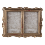 Clayre & Eef | Fotolijst Goudkleurig 17x2x22 cm / 8x12 cm (2) | 2F0826 Clayre & Eef | Fotolijst Goudkleurig 17x2x22 cm / 8x12 cm (2) | 2F0826