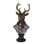 Clayre & Eef | Decoratie Beeld Hert Bruin 10x9x23 cm | 6PR4611 Clayre & Eef | Decoratie Beeld Hert Bruin 10x9x23 cm | 6PR4611