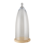 Clayre & Eef | Stolp Transparant ø 24x56 cm | 6GL3005 Clayre & Eef | Stolp Transparant ø 24x56 cm | 6GL3005