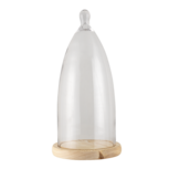 Clayre & Eef | Stolp Transparant ø 19x41 cm | 6GL3006 Clayre & Eef | Stolp Transparant ø 19x41 cm | 6GL3006