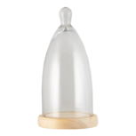 Clayre & Eef | Stolp Transparant ø 14x29 cm | 6GL3007 Clayre & Eef | Stolp Transparant ø 14x29 cm | 6GL3007