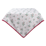 Clayre & Eef | Vierkant Tafelkleed Wit, Rood, Groen 100x100 cm | HCH01 Clayre & Eef | Vierkant Tafelkleed Wit, Rood, Groen 100x100 cm | HCH01