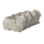 Clayre & Eef | Bloempot Binnen Konijn Grijs 33x19x11 cm | 6TE0373 Clayre & Eef | Bloempot Binnen Konijn Grijs 33x19x11 cm | 6TE0373