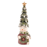 Decoratie sneeuwpop met kerstboom op zijn hoofd kerstkrans in hand 28 cm | Dutch Style | 11265850 Decoratie sneeuwpop met kerstboom op zijn hoofd kerstkrans in hand 28 cm | Dutch Style | 11265850
