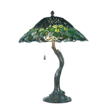 Clayre & Eef | Tiffany Tafellamp Groen ø 47x58 cm E27/max 2x60W | 5LL-5386 Clayre & Eef | Tiffany Tafellamp Groen ø 47x58 cm E27/max 2x60W | 5LL-5386