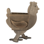 Clayre & Eef | Bloempot Binnen Kip Bruin 35x18x40 cm | 6H2096 Clayre & Eef | Bloempot Binnen Kip Bruin 35x18x40 cm | 6H2096