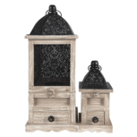 Clayre & Eef | Lantaarns Set van 2 Bruin 20x20x53 / 14x14x25 cm | 64960 Clayre & Eef | Lantaarns Set van 2 Bruin 20x20x53 / 14x14x25 cm | 64960