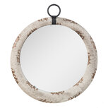 Clayre & Eef | Wandspiegel Grijs Bruin ø 40x5 cm | 62S238 Clayre & Eef | Wandspiegel Grijs Bruin ø 40x5 cm | 62S238
