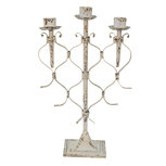 Clayre & Eef | Kandelaar Wit 28x12x42 cm | 6Y5263 Clayre & Eef | Kandelaar Wit 28x12x42 cm | 6Y5263
